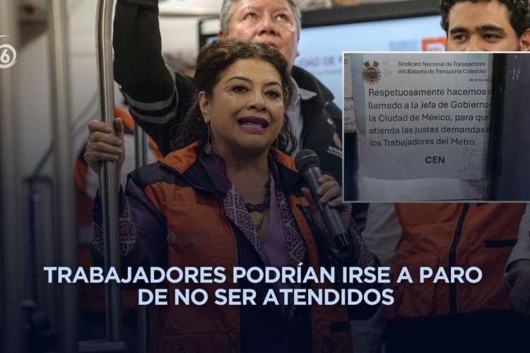 Sindicato del Metro denuncia desatención de Clara Brugada con la base trabajadora
