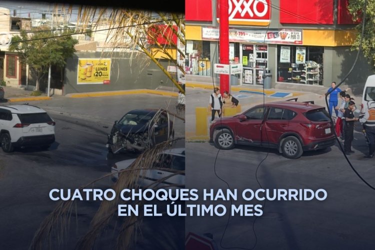 Piden semáforo en crucero de Torreón tras múltiples choques