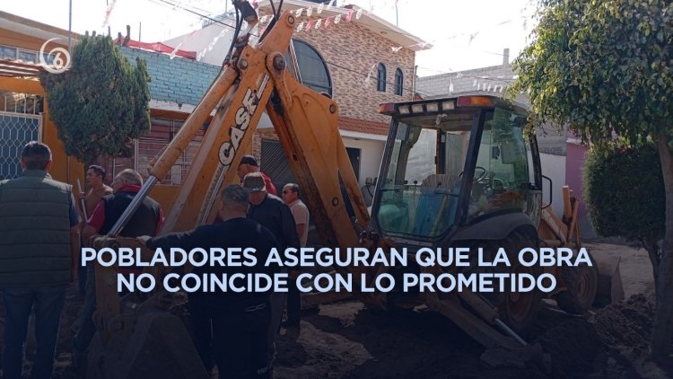 Vecinos de Ixtapaluca suspenden obra y exigen presencia de autoridades municipales