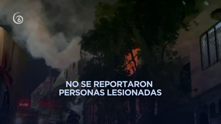 Se incendia vivienda en Xalapa; presuntamente almacenaba pirotecnia
