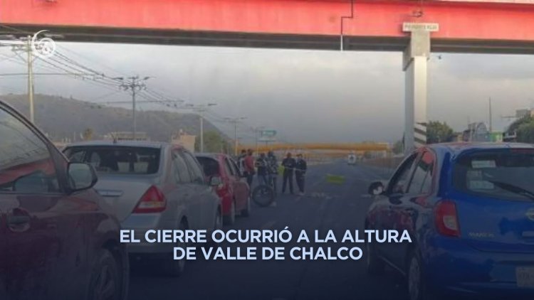 Policías bloquean la México-Puebla en protesta por falta de pagos