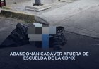 Hallan embolsado frente al Bachilleres #10 en la Venustiano Carranza
