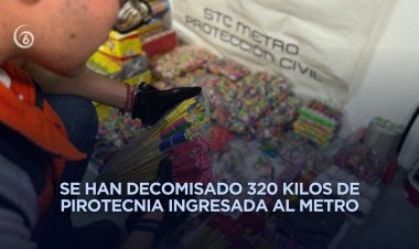 Metro CDMX prohíbe el ingreso y transporte de pirotecnia en sus instalaciones