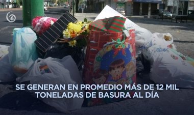 En temporada decembrina, basura en CDMX aumenta casi 50 por ciento