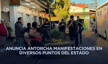 Denuncian represión policial contra comerciantes en Coatepec