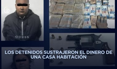 Detienen a dos personas por robo de 7 millones de pesos en Nezahualcóyotl