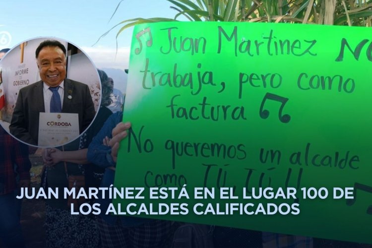 Presidente municipal de Córdoba cierra su administración como el peor alcalde del país