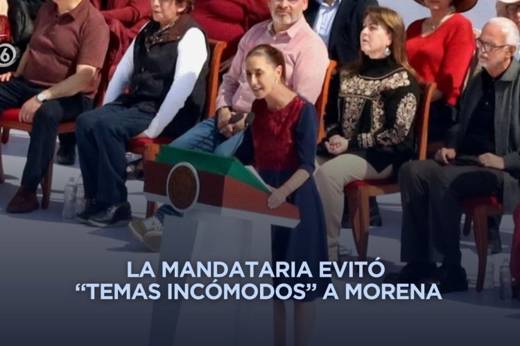 De esto habló Sheibaum durante el “festejo” de la 4T