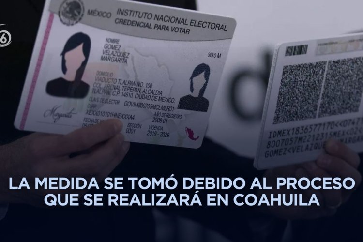 INE ampliará vigencia de credenciales que expiran en 2025