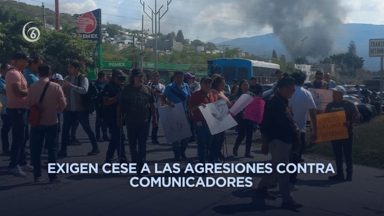 Protestan reporteros en el cuartel de la Guardia Nacional de Chilpancingo
