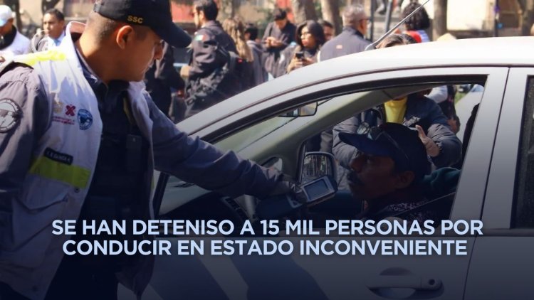 Implementan operativo de alcoholímetros en varios puntos de la CDMX