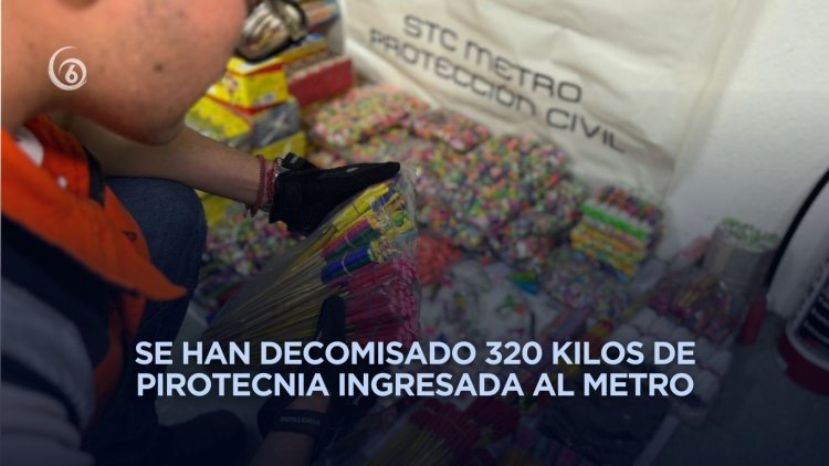 Metro CDMX prohíbe el ingreso y transporte de pirotecnia en sus instalaciones