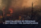 Siguen afectaciones por incendios forestales en el sur de Chile