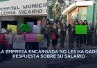 Trabajadores de hospitales de Ixtapaluca realizan paro de labores por falta de pagos