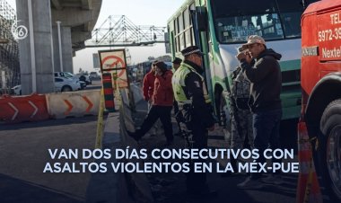 Balean a pasajero durante asalto a trasporte público en la México-Puebla