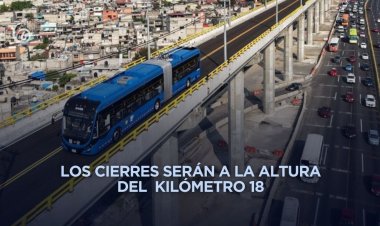 Cerrarán autopista México-Puebla por trabajos del Trolebús Chalco-Santa Marta