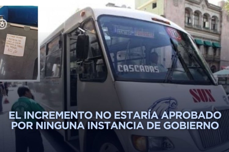 Sin previo aviso transporte público sube costo del pasaje en Xalapa, Veracruz
