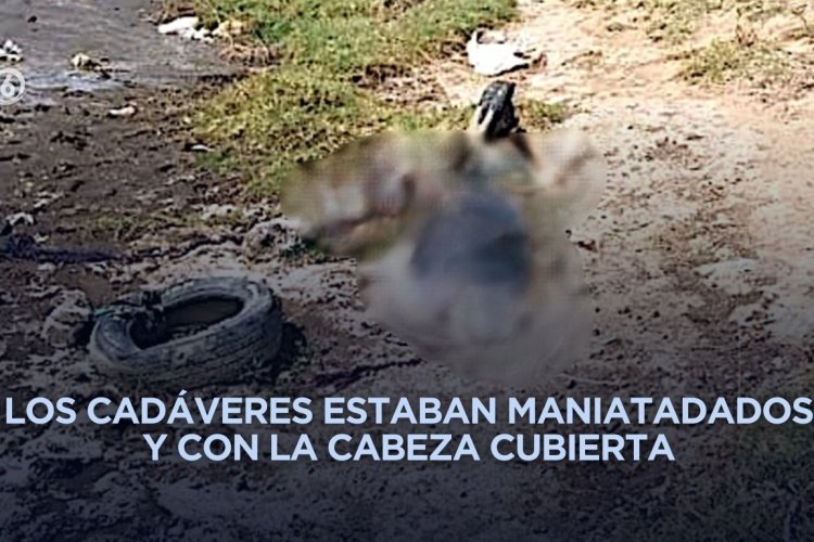 Encuentran dos cuerpos con signos de tortura en baldío de Chalco