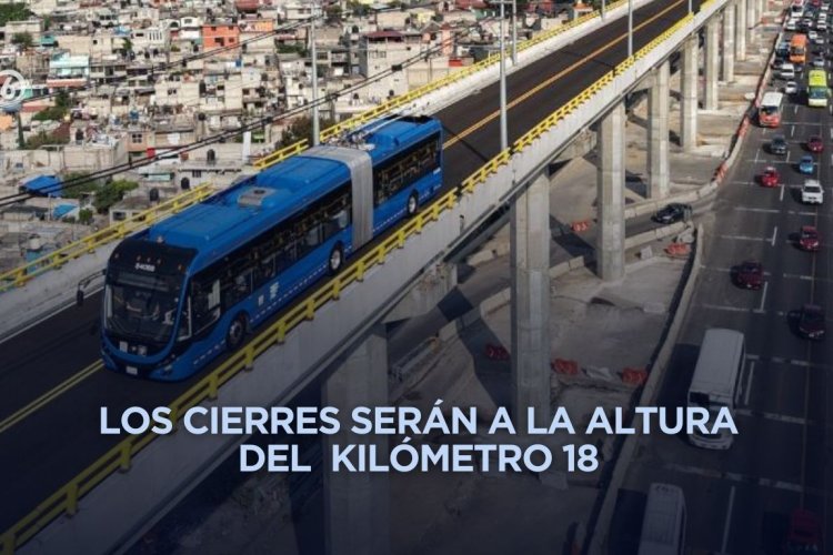 Cerrarán autopista México-Puebla por trabajos del Trolebús Chalco-Santa Marta