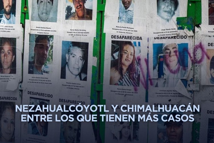 Edomex concentró la mayor cantidad de desapariciones durante 2025