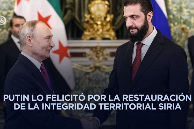 Vladímir Putin recibió al presidente interino de Siria, Ahmed al Sharaa