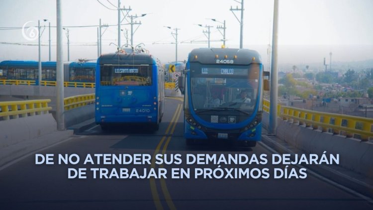 Trabajadores del Trolebús y Tren Ligero anuncian estallamiento de huelga