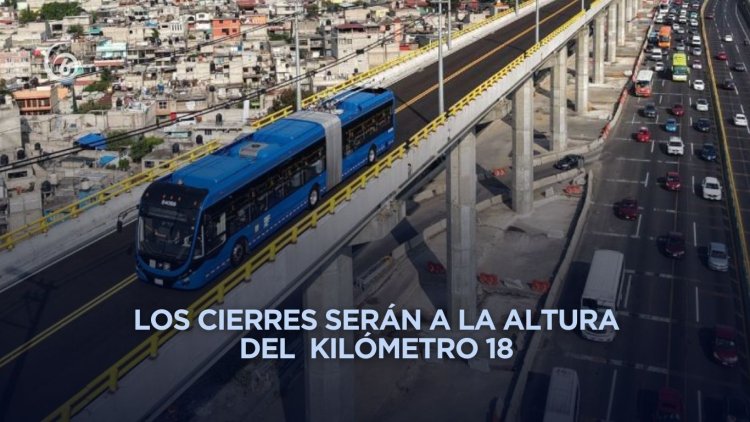 Cerrarán autopista México-Puebla por trabajos del Trolebús Chalco-Santa Marta