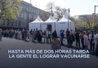 Demanda de vacuna del sarampión en CDMX provoca largas filas