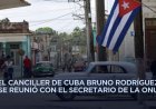Cuba denuncia bloqueo energético de EEUU en reunión con secretario general de la ONU