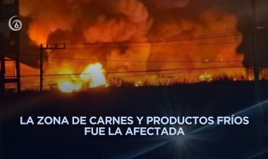 Bomberos sofocan incendio en central de abasto de Ayotla en Ixtapaluca