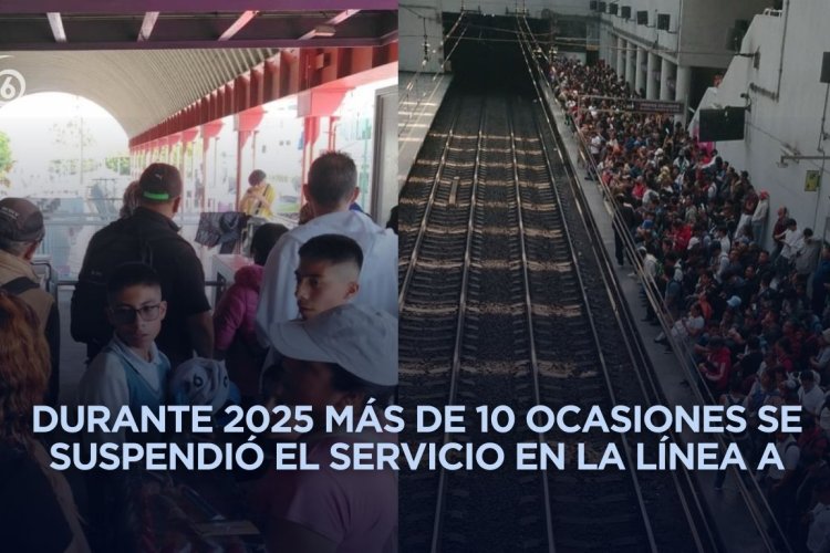 Línea A del Metro suspende servicio en todas las estaciones por falla eléctrica