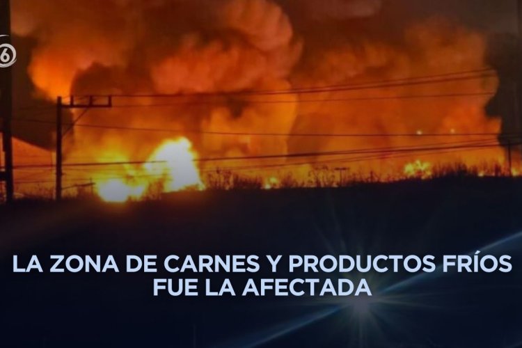 Bomberos sofocan incendio en central de abasto de Ayotla en Ixtapaluca