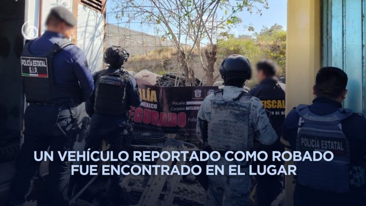 Aseguran más de 30 toneladas de autopartes robadas en inmueble de Chimalhuacán