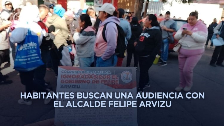 Vecinos protestan en Ixtapaluca por falta de solución del alcalde a problemáticas