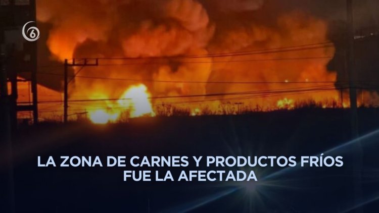 Bomberos sofocan incendio en central de abasto de Ayotla en Ixtapaluca