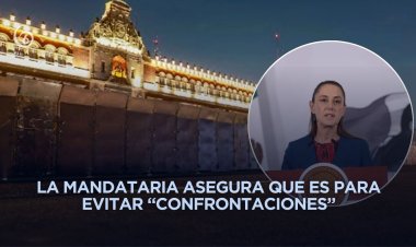 Sheinbaum prevé blindaje de Palacio Nacional por marcha del 8M