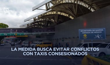AICM busca habilitar área para taxis de aplicación