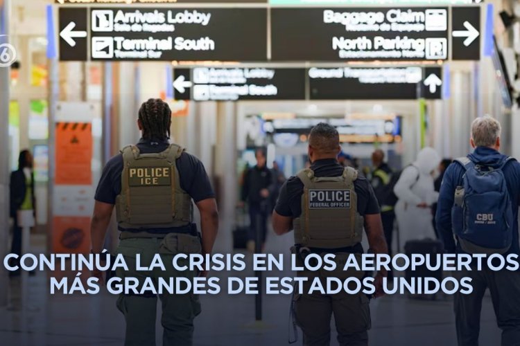 Sigue caos en aeropuertos de Estados Unidos; Trump culpa a demócratas