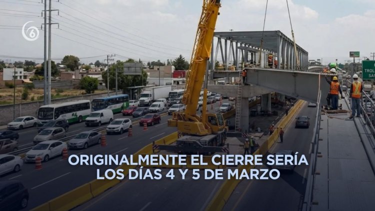 ¡Que siempre no! Reprograman cierre en la México-Puebla por obras del Trolebús