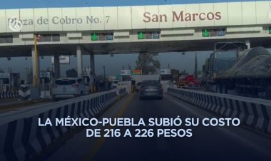 Suben tarifas de peaje en autopistas federales hasta 4.7 por ciento