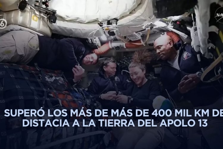 Artemis II rompe récord y se convierte en la misión tripulada más lejana de la Tierra