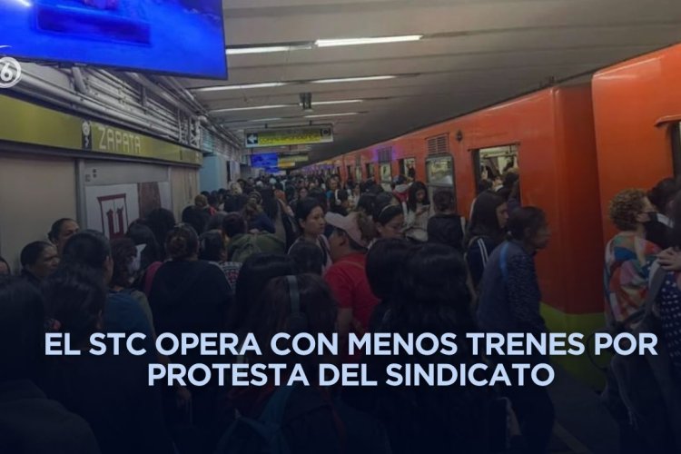 Continúan afectaciones en el Metro por paro escalonado de trabajadores