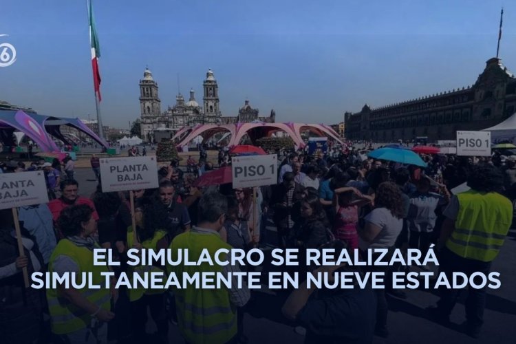 Así se llevará a cabo el Primer Simulacro Nacional 2026 en la CDMX