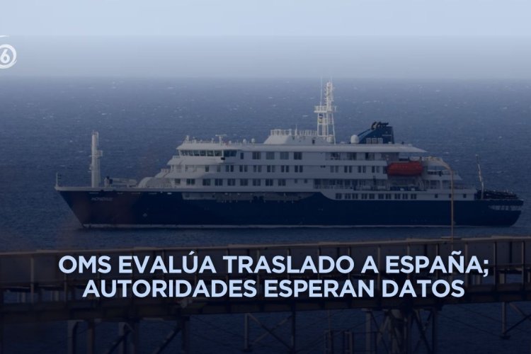 Crucero con brote de hantavirus permanece varado sin puerto para atracar