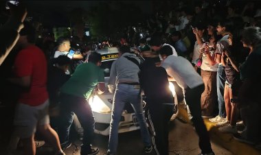 Dispersan con gas lacrimógeno a aficionados que celebraban triunfo de México en Chilpancingo