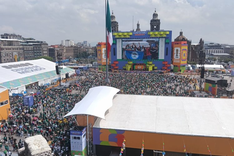 Miles madrugaron para abarrotar Fan Fest en inauguración del Mundial