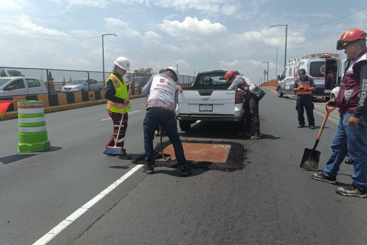 Vecinos temen que reparación “exprés” en puente de Circuito Interior no funcione