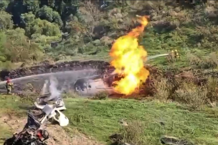 Mueren dos personas por volcadura y explosión de pipa de gas en Texcoco