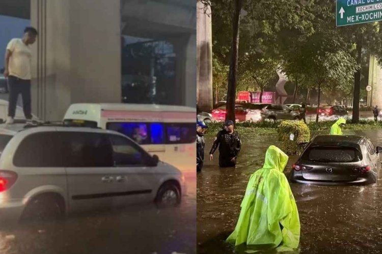 Lluvias en CDMX y Edomex deja caos, Inundaciones y Alerta Roja